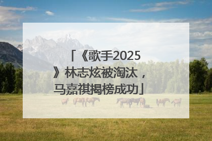 《歌手2025》林志炫被淘汰，马嘉祺揭榜成功