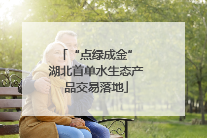 “点绿成金” 湖北首单水生态产品交易落地