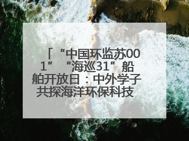 “中国环监苏001”“海巡31”船舶开放日：中外学子共探海洋环保科技 跨文化交流筑牢“蓝色”友谊