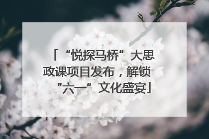 “悦探马桥”大思政课项目发布，解锁“六一”文化盛宴