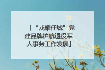 “戎耀任城”党建品牌护航退役军人事务工作发展