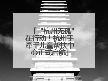 “杭州无孤”在行动！杭州手牵手儿童帮扶中心正式启航