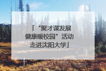 “聚才谋发展 健康暖校园”活动走进沈阳大学