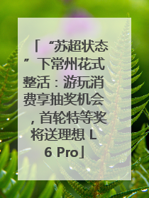 “苏超状态”下常州花式整活：游玩消费享抽奖机会，首轮特等奖将送理想 L6 Pro