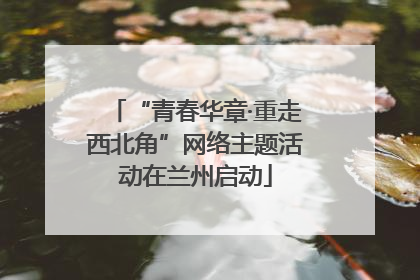 “青春华章·重走西北角”网络主题活动在兰州启动