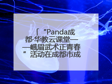 “Panda成都·华教云课堂——峨眉武术正青春”活动在成都市成华区举行