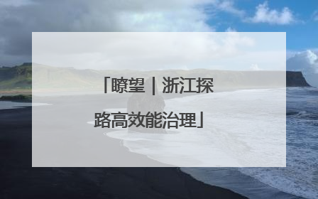 瞭望｜浙江探路高效能治理