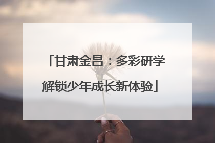 甘肃金昌：多彩研学解锁少年成长新体验