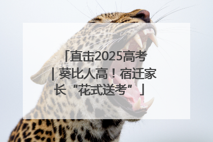 直击2025高考｜葵比人高！宿迁家长“花式送考”