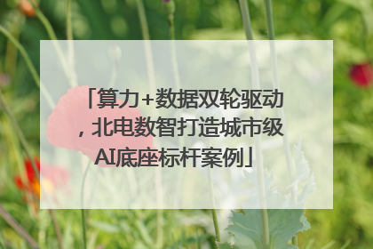 算力+数据双轮驱动，北电数智打造城市级AI底座标杆案例