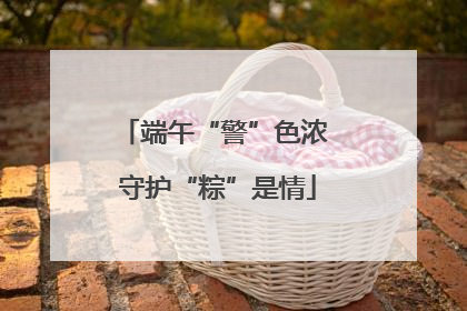 端午“警”色浓 守护“粽”是情