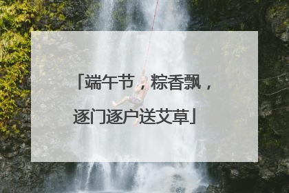 端午节，粽香飘，逐门逐户送艾草