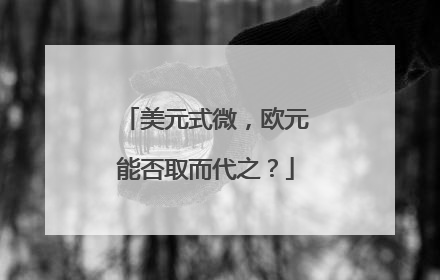美元式微，欧元能否取而代之？