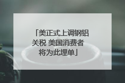 美正式上调钢铝关税 美国消费者将为此埋单