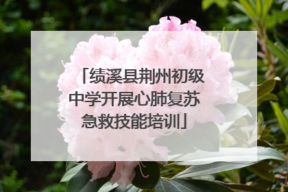 绩溪县荆州初级中学开展心肺复苏急救技能培训