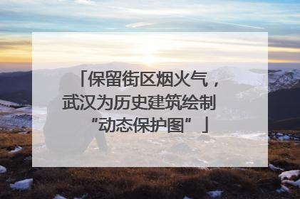 保留街区烟火气，武汉为历史建筑绘制“动态保护图”