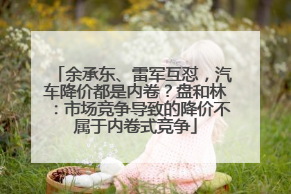 余承东、雷军互怼，汽车降价都是内卷？盘和林：市场竞争导致的降价不属于内卷式竞争