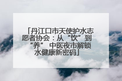 丹江口市天使护水志愿者协会：从“饮”到“养” 中医夜市解锁水健康新密码