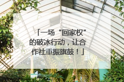 一场“回家权”的破冰行动，让合作社重振旗鼓！