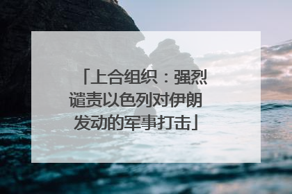上合组织：强烈谴责以色列对伊朗发动的军事打击