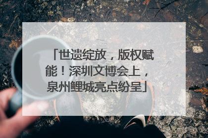 世遗绽放，版权赋能！深圳文博会上，泉州鲤城亮点纷呈