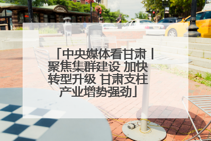 中央媒体看甘肃丨聚焦集群建设 加快转型升级 甘肃支柱产业增势强劲