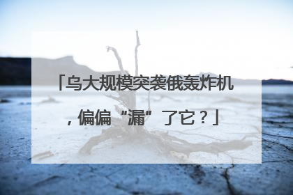 乌大规模突袭俄轰炸机，偏偏“漏”了它？