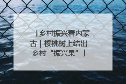 乡村振兴看内蒙古｜樱桃树上结出乡村“振兴果”