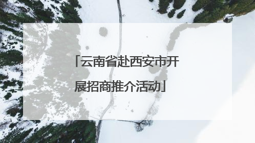云南省赴西安市开展招商推介活动