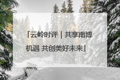 云岭时评｜共享南博机遇 共创美好未来