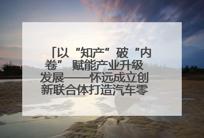 以“知产”破“内卷” 赋能产业升级发展——怀远成立创新联合体打造汽车零部件产业新高地