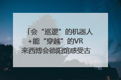 会“巡逻”的机器人+能“穿越”的VR 来西博会德阳馆感受古蜀文明与现代智造的时空对话｜西博视界