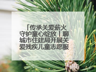 传承关爱薪火 守护童心绽放丨聊城市住建局开展关爱残疾儿童志愿服务活动