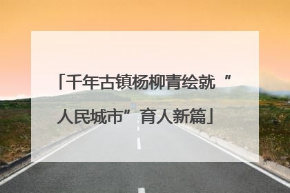 千年古镇杨柳青绘就“人民城市”育人新篇