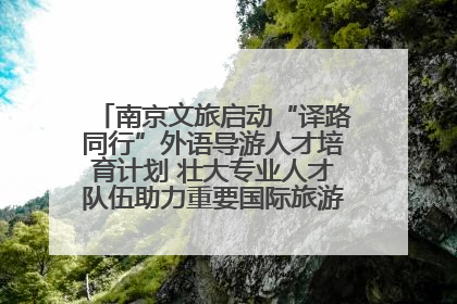 南京文旅启动“译路同行”外语导游人才培育计划 壮大专业人才队伍助力重要国际旅游目的地建设