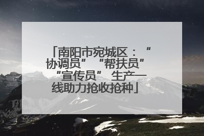 南阳市宛城区：“协调员”“帮扶员”“宣传员” 生产一线助力抢收抢种