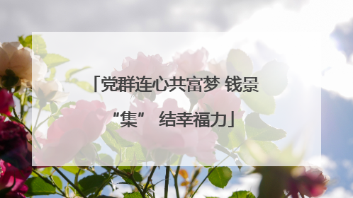 党群连心共富梦 钱景 “集” 结幸福力