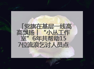 党旗在基层一线高高飘扬丨“小丛工作室”6年共帮助157位流浪乞讨人员点亮回家的灯