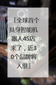 全球首个具身智能机器人4S店来了，近30个品牌将入驻