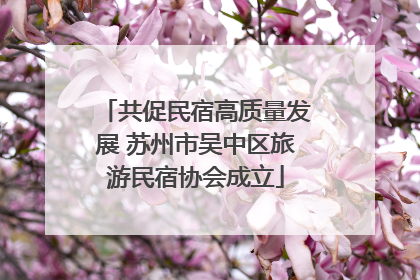 共促民宿高质量发展 苏州市吴中区旅游民宿协会成立