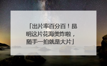 出片率百分百！昆明这片花海美炸啦，随手一拍就是大片