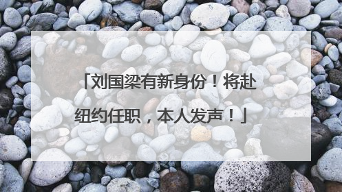 刘国梁有新身份！将赴纽约任职，本人发声！