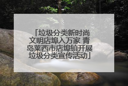垃圾分类新时尚 文明店埠入万家 青岛莱西市店埠镇开展垃圾分类宣传活动