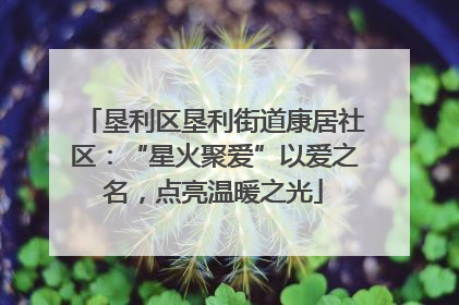 垦利区垦利街道康居社区：“星火聚爱”以爱之名，点亮温暖之光