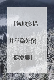 各地多措并举稳外贸促发展