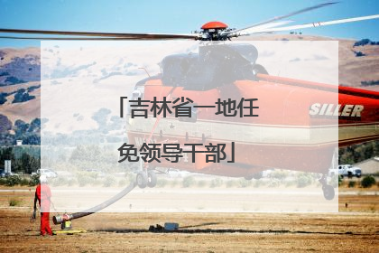 吉林省一地任免领导干部