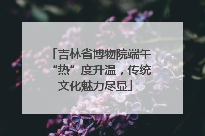 吉林省博物院端午“热”度升温，传统文化魅力尽显