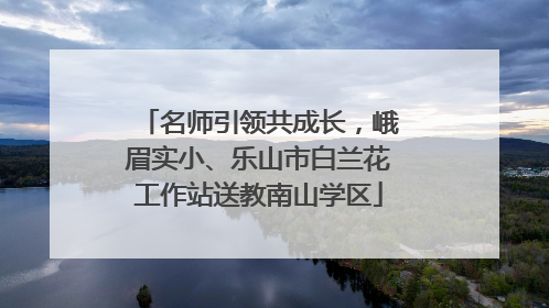 名师引领共成长，峨眉实小、乐山市白兰花工作站送教南山学区