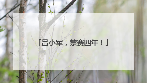 吕小军，禁赛四年！