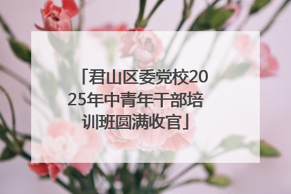 君山区委党校2025年中青年干部培训班圆满收官